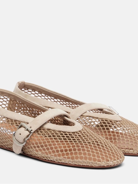 Alaia Shoes - ALAÏA BALLET FLATS IN FISHNET Size 38 NWOB